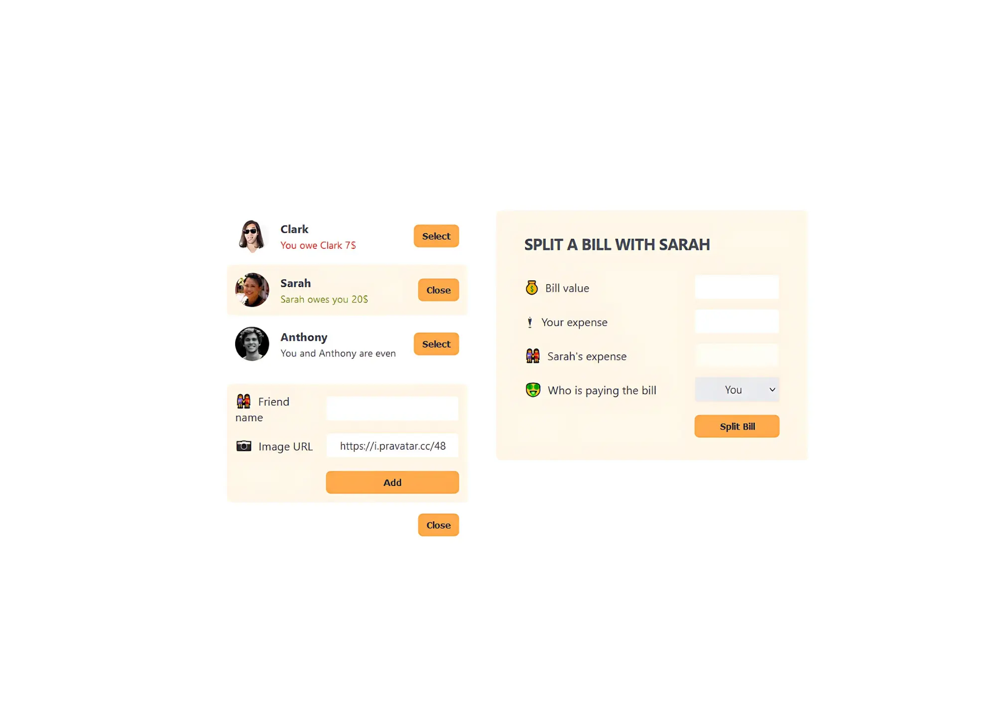 Eat-n-Split Web App